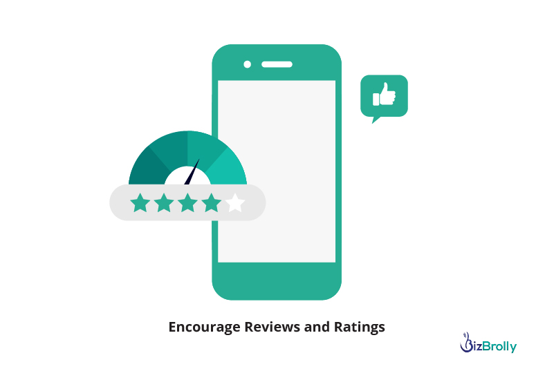 Encourage Reviews and Ratings